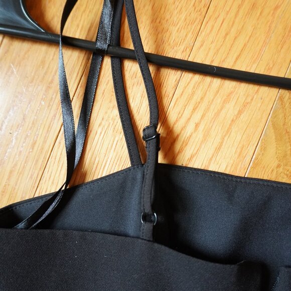 Gianni Bini Harling Crepe Square Neck Sleeveless Asymmetrical Hemline Midi Dress - Picture 7 of 10